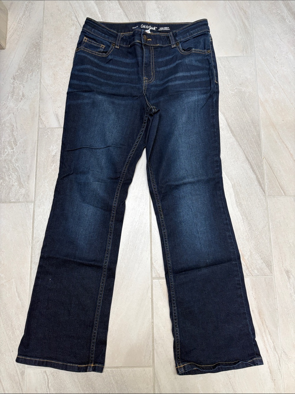 Cat & Jack (Size 16) Girls Super Stretch Bootcut Jeans - New w/out Tags